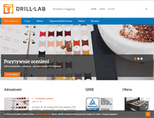 Tablet Screenshot of drill-lab.com.pl